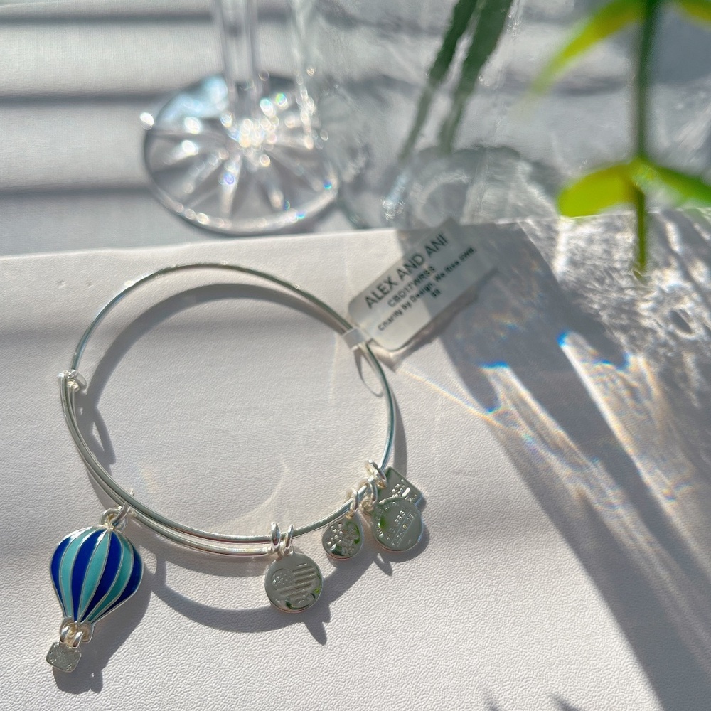 NWT ALEX AND ANI WE RISE SILVER BRACELET